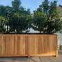 Planter hardhout rechthoek (200 x 50 x 60 cm)